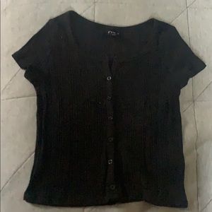 Black button up shirt